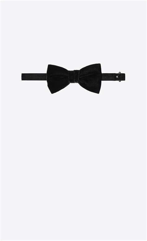 black ysl tie|YVES bow tie in velvet .